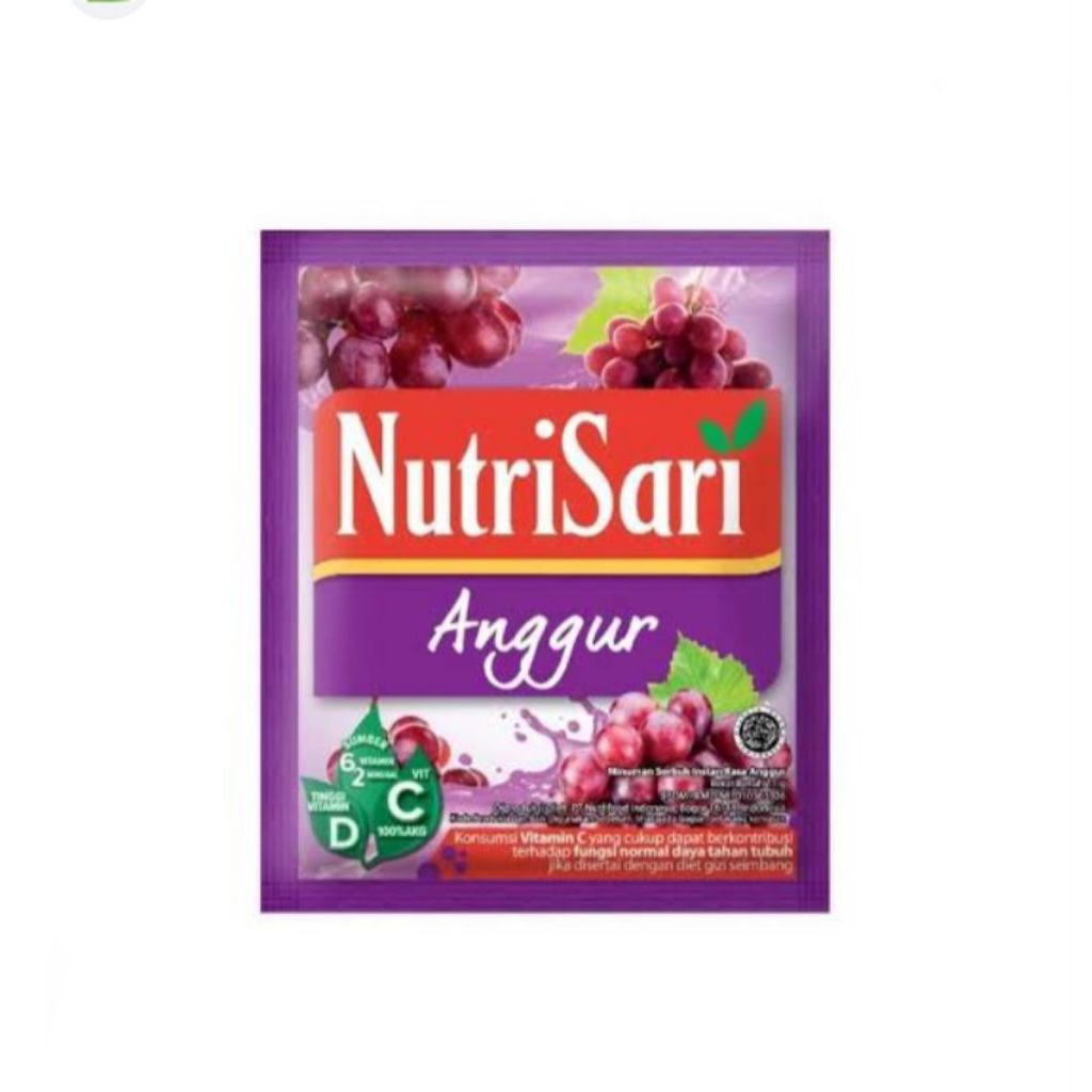 

NutriSari Anggur Minuman Buah Vitamin C NutriSari anggur / Nutrisari 1 Pcs