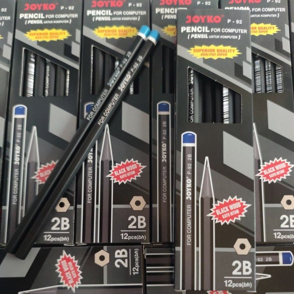 

Pencil 2B Joyko P-92/ Pensil 2B Joyko Kualitas Superior Harga per 1 pack isi 12 pcs Harga Murah Grosir