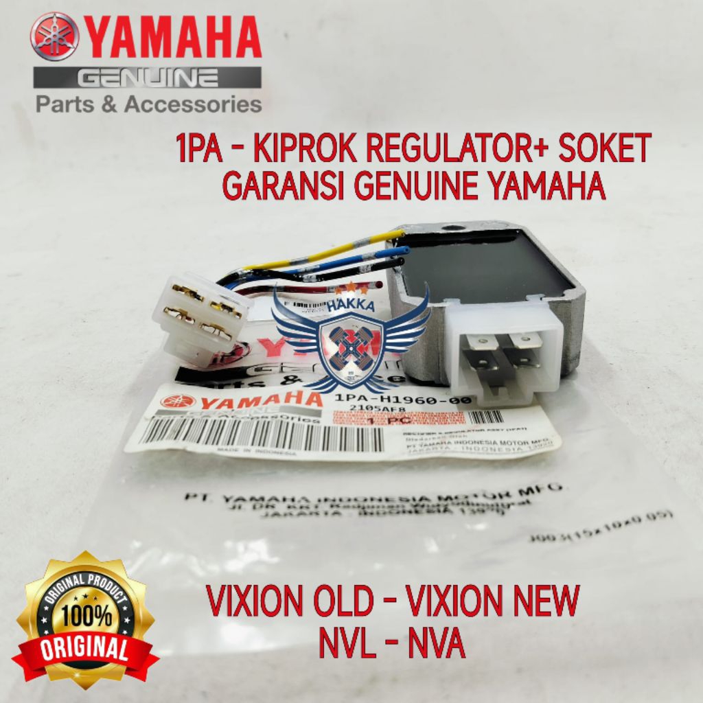 1PA ORIGINAL KIPROK REGULATOR + SOKET YAMAHA VIXION OLD, ORIGINAL KIPROK REGULATOR YAMAHA VIXION NEW