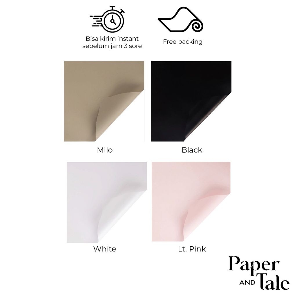 

[20 LEMBAR] SOLID COLOR KERTAS BUKET BUNGA / FLOWER BOUQUET WRAPPING PAPER/ CELLOPHANE PAPER/ KERTAS CELOPANE