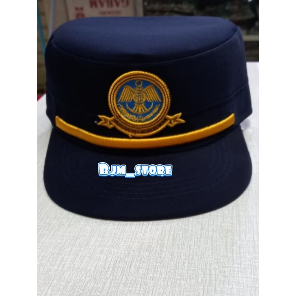 topi komando DISHUB/KEMENHUB navy golongan 3