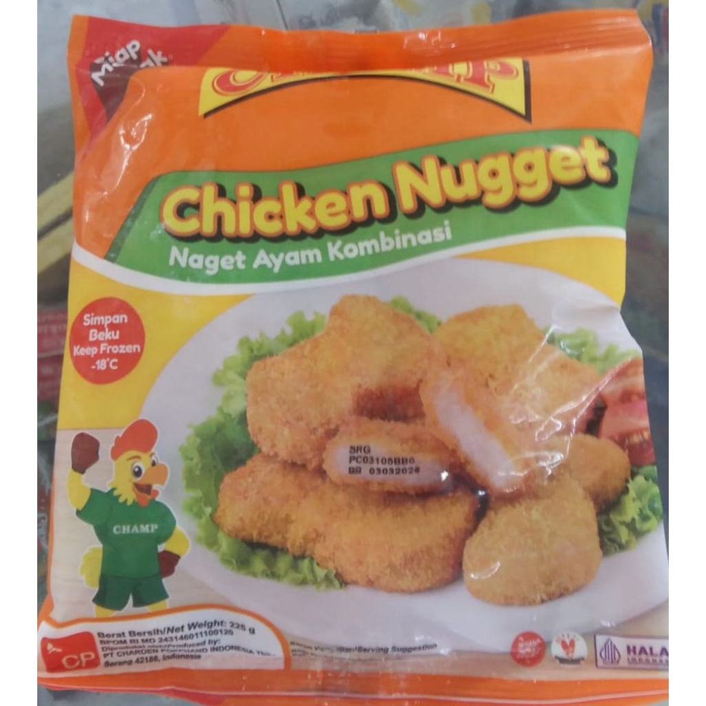 

Champ Chicken NUGGET 225gr Naget Ayam