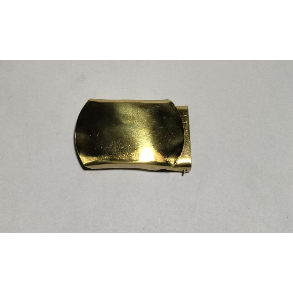 kepala ikat pinggang / gesper / sabuk polos kuningan