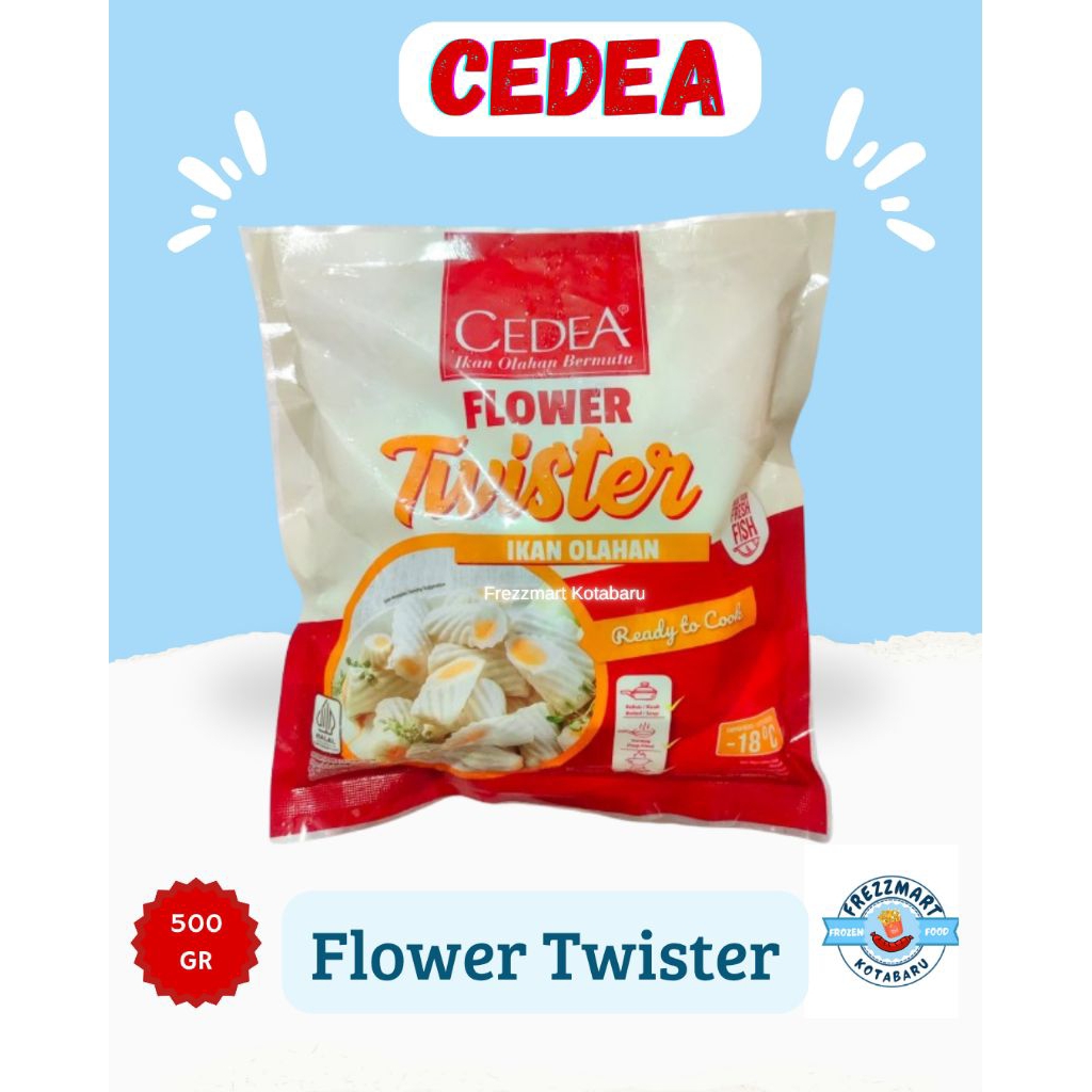 

CEDEA Flower Twister / Ikan Olahan 500 GR Halal Frozen Food Fresh Pontianak - Frezzmart Kotabaru