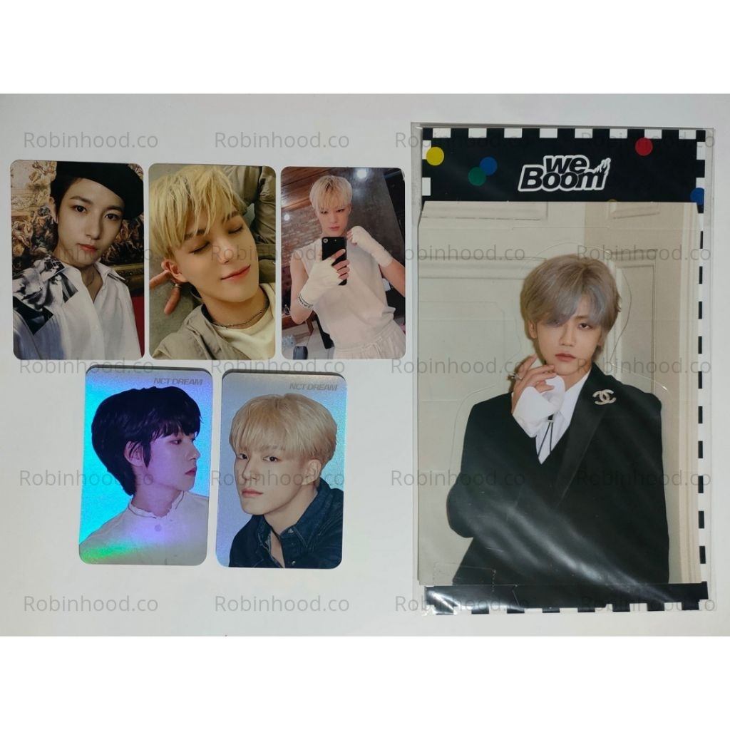 

official photocard nct dream we boom renjun jeno jaemin
