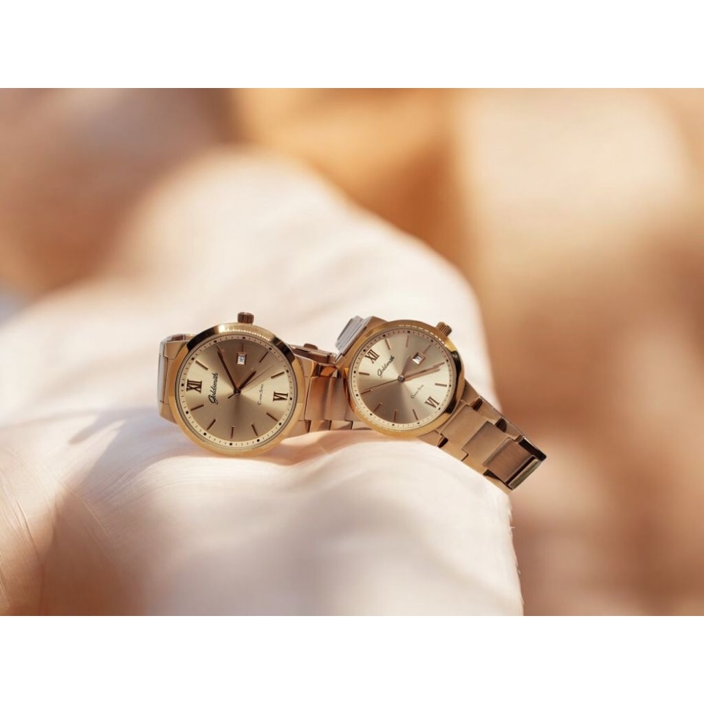 Goldsmith Time Jam Tangan Couple Rantai GST - 8080 RT / GST - 8081 RT Rose Gold