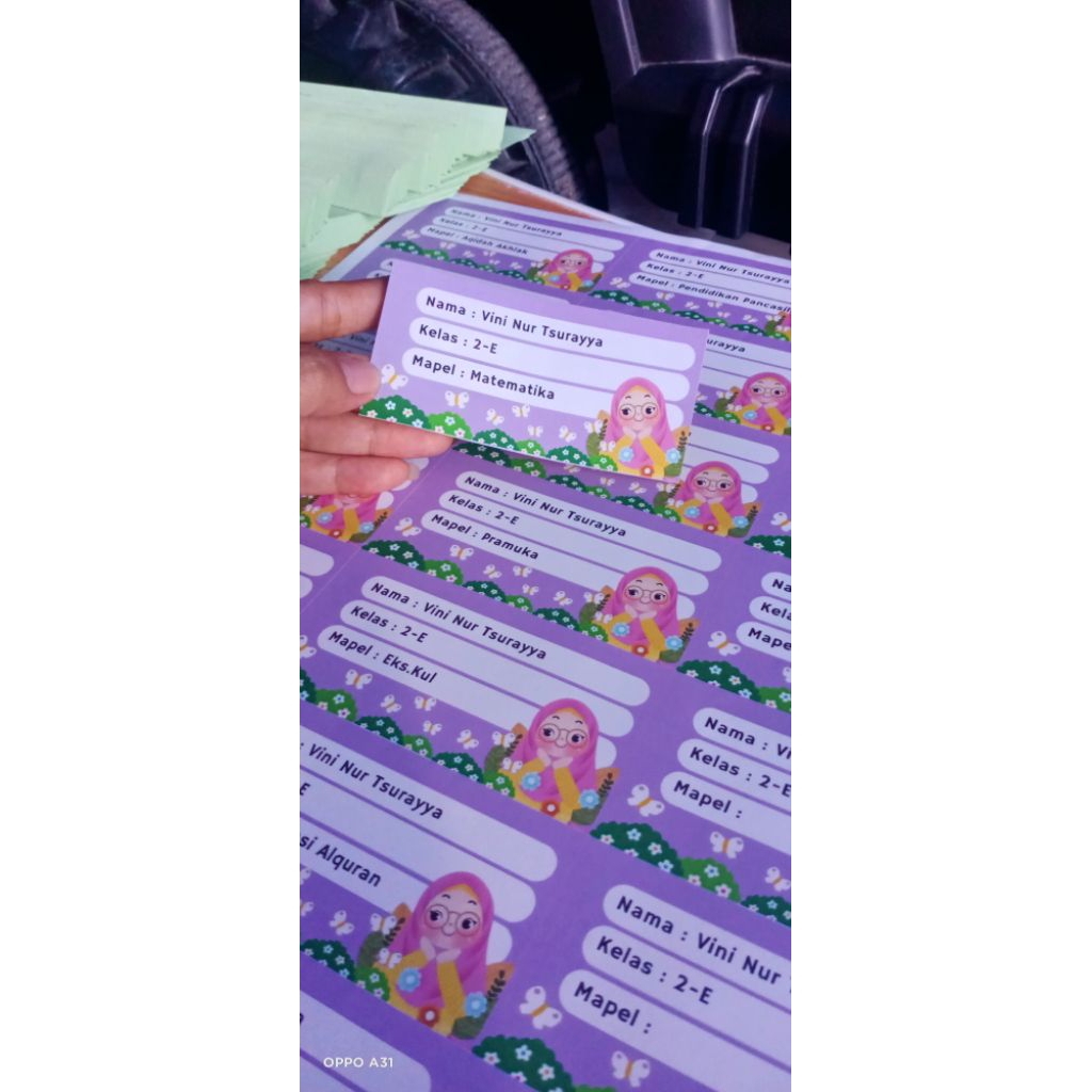 

Stiker Mata pelajaran/ stiker mapel/ custom/ 27 lembar