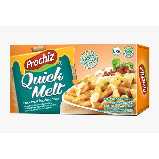 

PROCHIZ QUICKMELT 160GR KEJU LELEH YG LUMER, ENAK DAN CHEESY DI MULUT