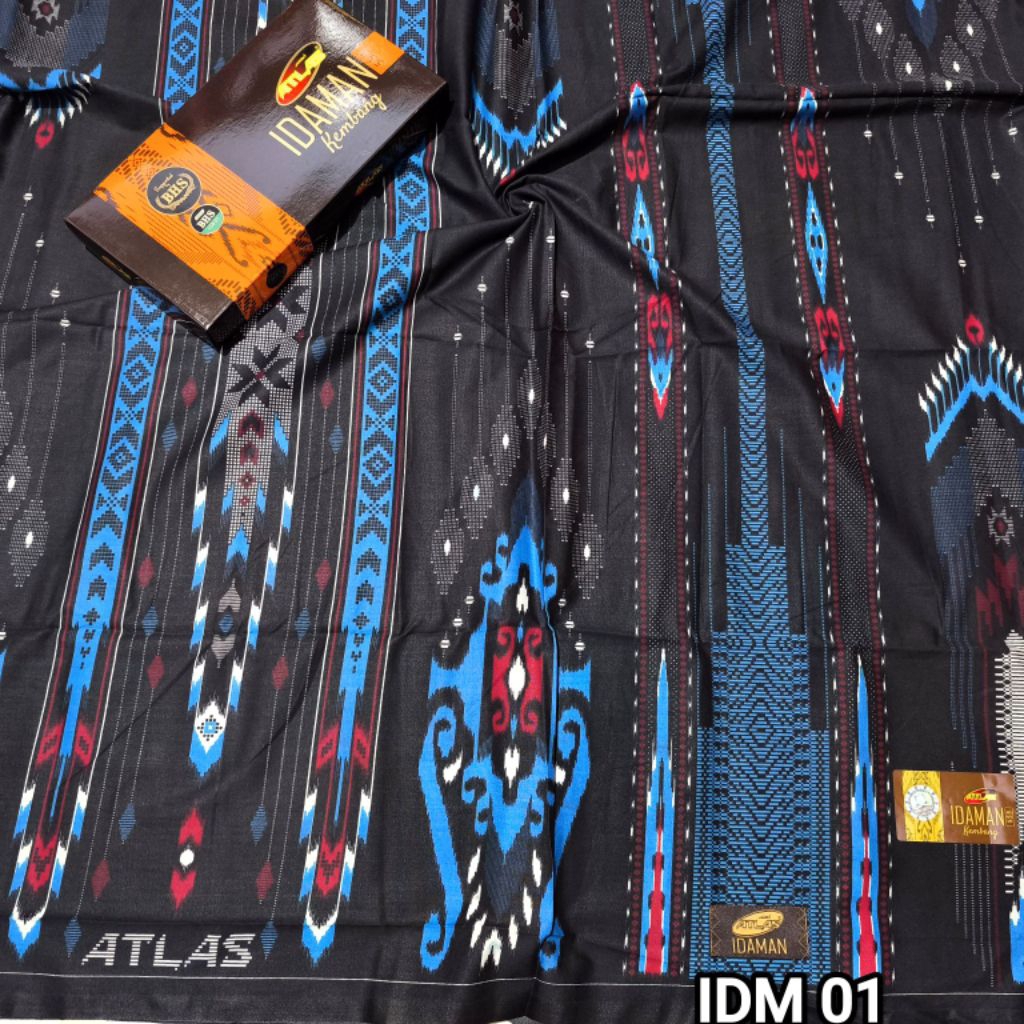 SARUNG ATLAS IDAMAN HARMONI AKASIA/ IDAMAN KEMBANG MOTIF BHS SIF SGE