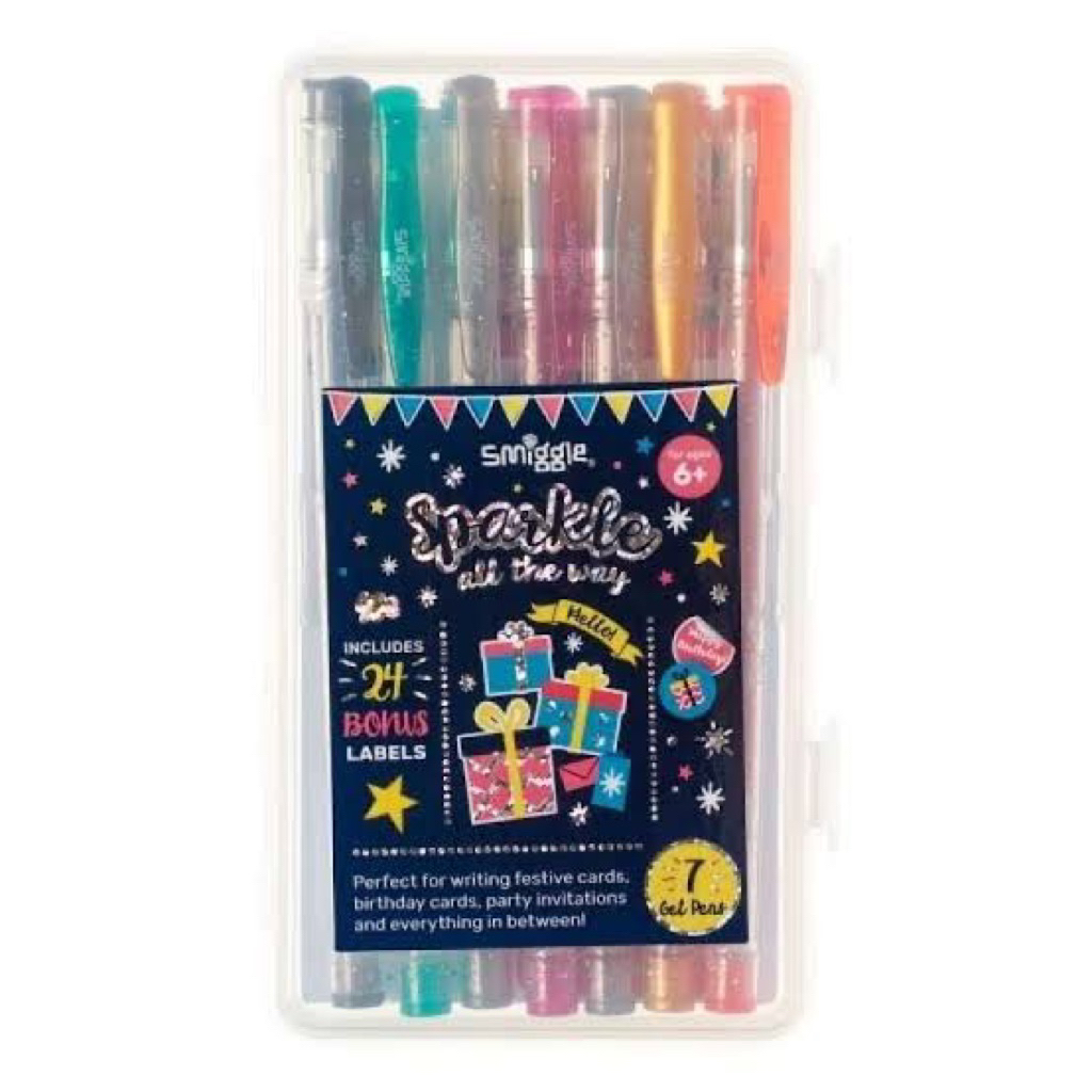 

Smiggle Sparkle All The Way Gel Pen Pack X7