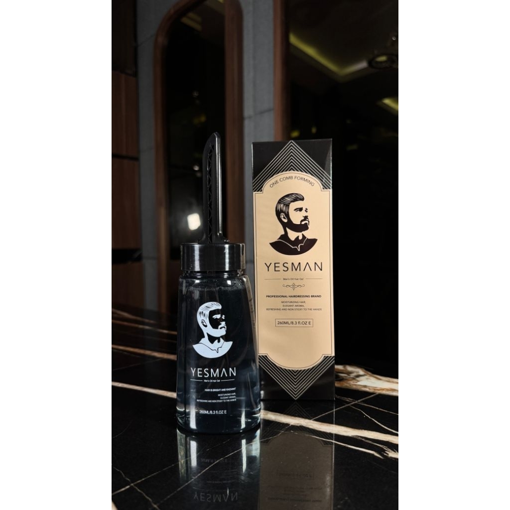 YESMAN Hair Stylish Gel 260ml / Minyak Rambut Gel Sisir