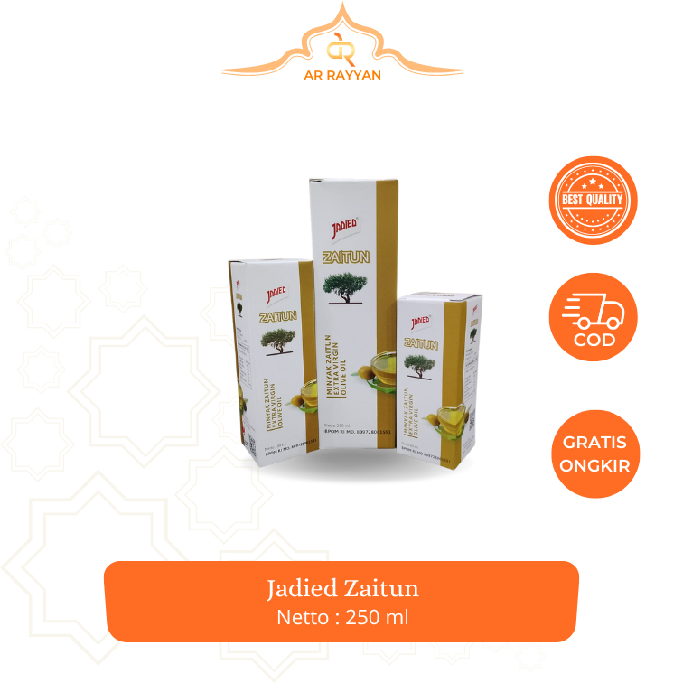 

Jadied Zaitun Olive Oil / Minyak Zaitun Murni Extra Virgin Asli / Kesehatan Kecantikan