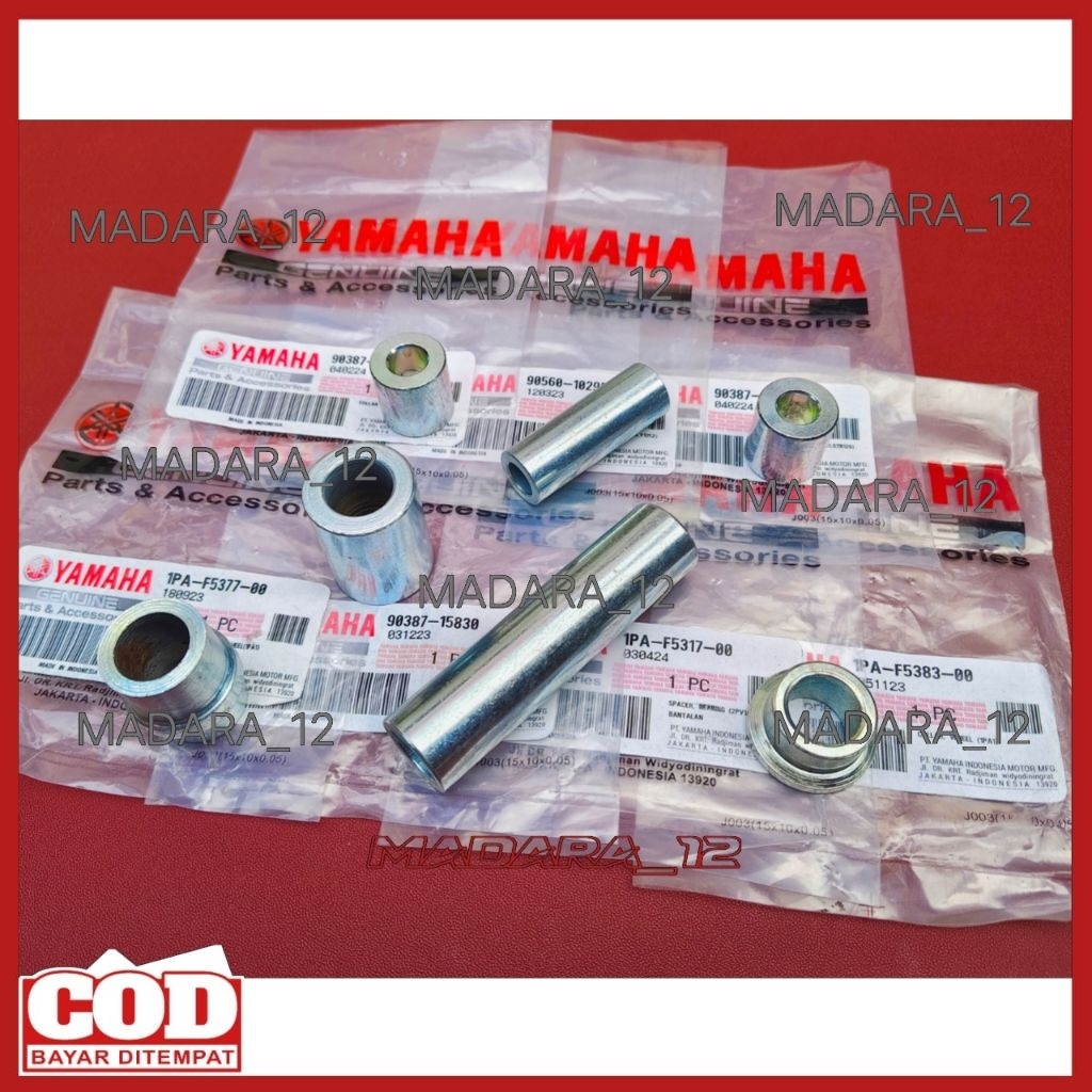 BOSH RODA SET DEPAN BELAKANG YAMAHA JUPITER MX KING 150/BOSH BOS BUSHING SPACER COLLAR VLEK VLEG TOM