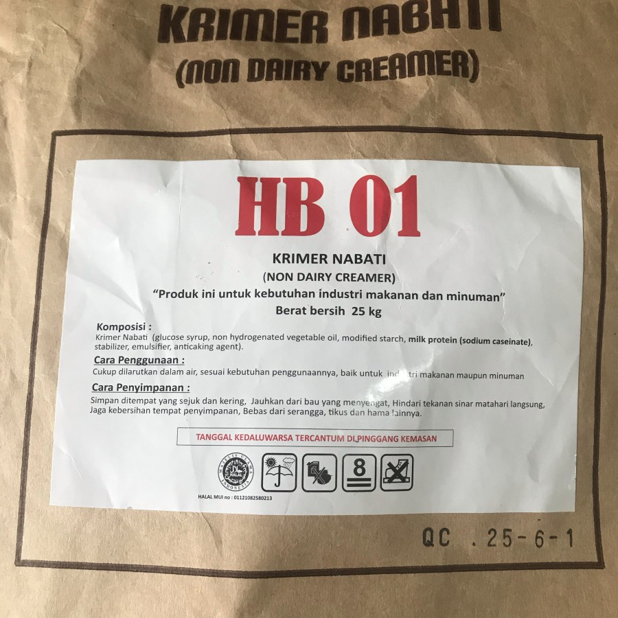 

Non Dairy Creamer HB01 Repack 1 Kg / Mel Creamer