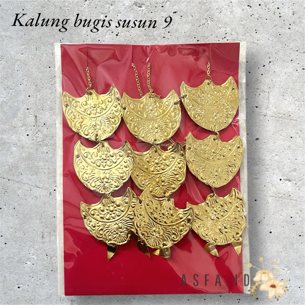Kalung Adat Makassar / Kalung susun 9 Bugis