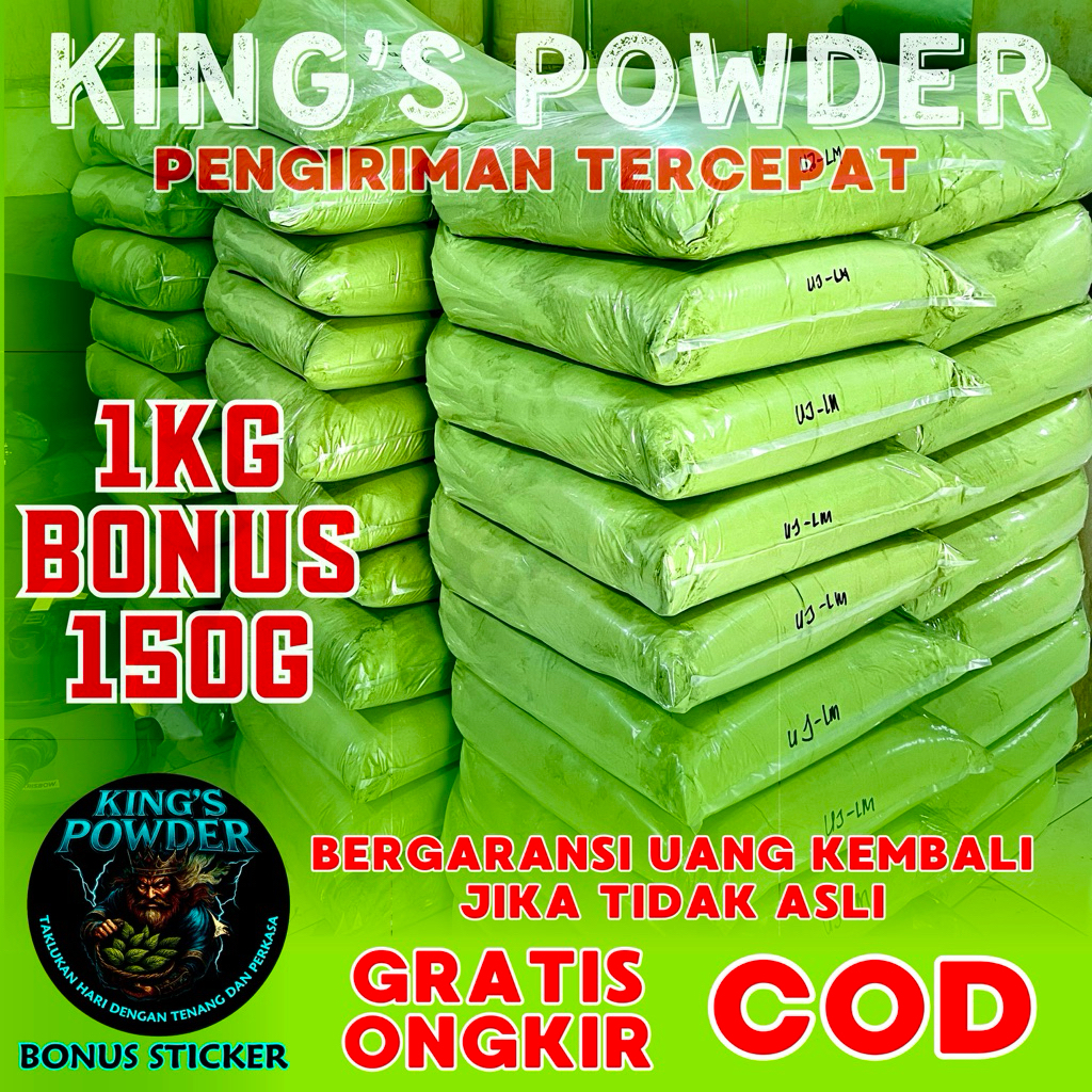 

BUBUK ASLI DAUN KHARHATOM ASLI KALIMANTAN KINGS POWDER