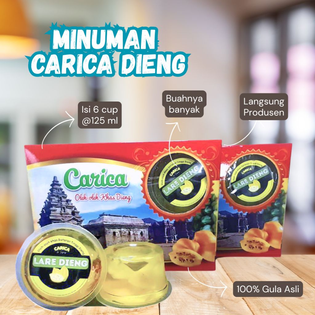 

Minuman Buah Carica Kemasan Kardus isi 6 ~ LARE DIENG