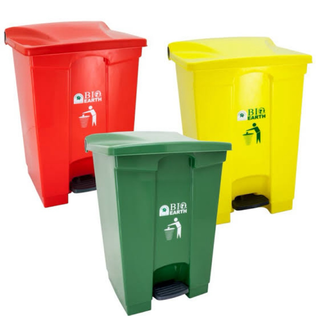 Tempat Sampah injak green leaf