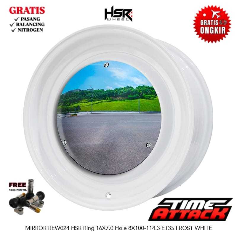 Velg Mobil Hsr R16 Kijang LGX Starlet Timor Vios Baleno HSR WHEEL Tipe MIRROR - TIME ATTACK BOGOR