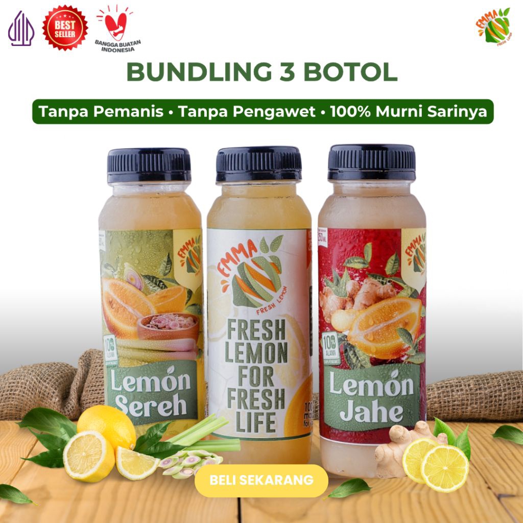 

Paket Sehat 3 Botol Sarilemon Asli by EmmaFreshLemon