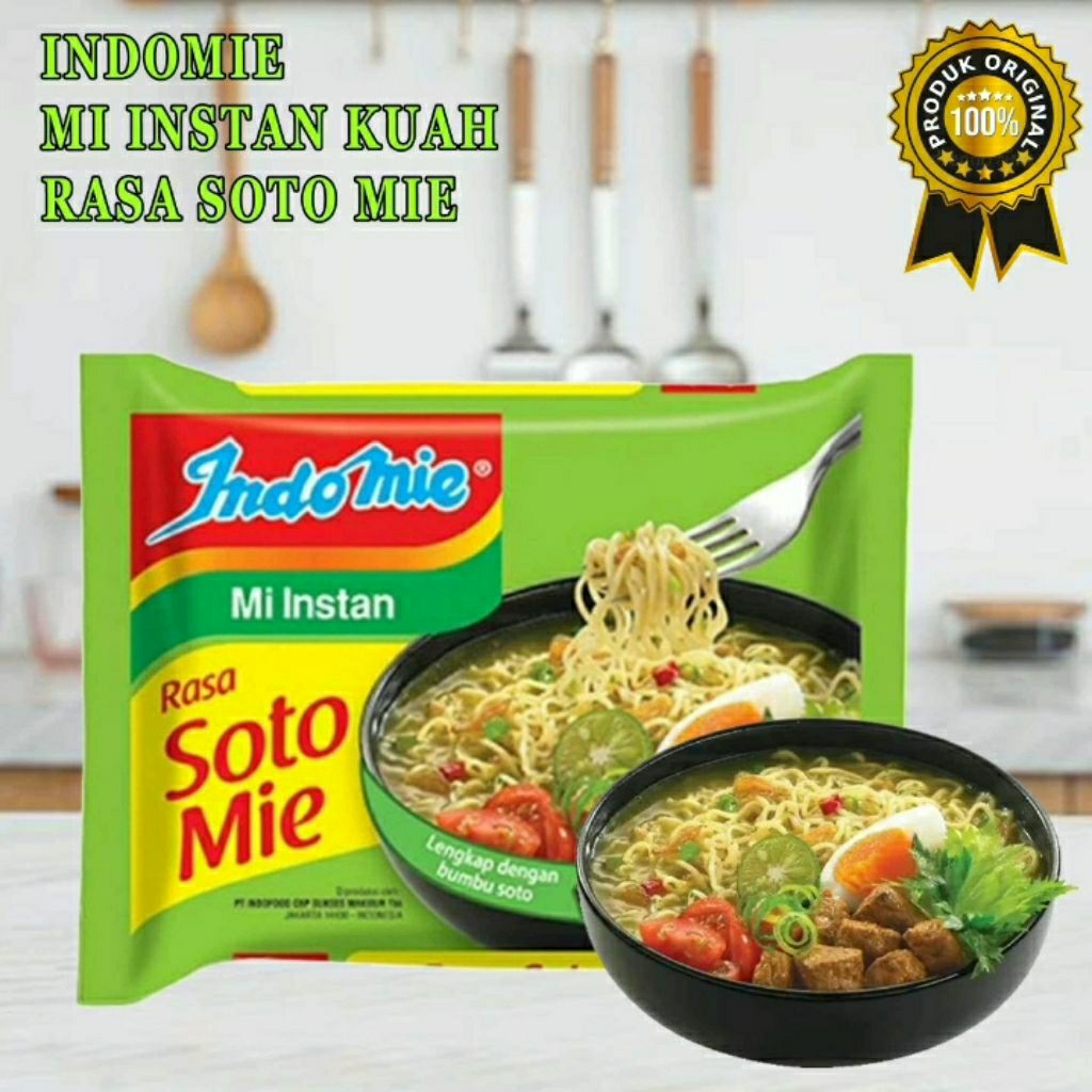 

Indomie kuah soto super mantap 1 pcs !! packing aman plus bubble wrap