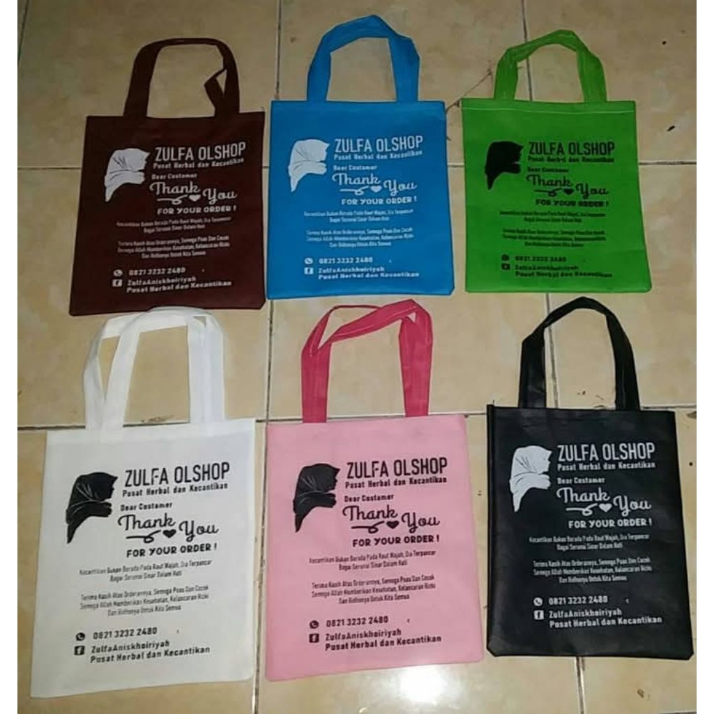 

tas asul asul 20x25 goodiebag spunbond