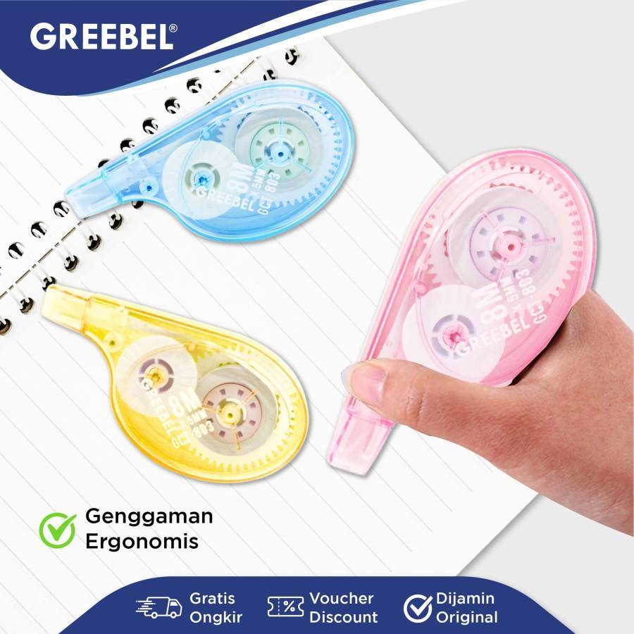 

CORRECTION TAPE (PITA KOREKSI) GREEBEL GCT-803