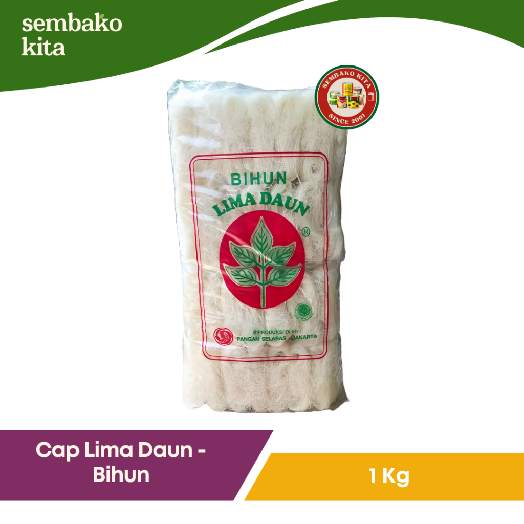 

Bihun Cap Lima Daun 1kg