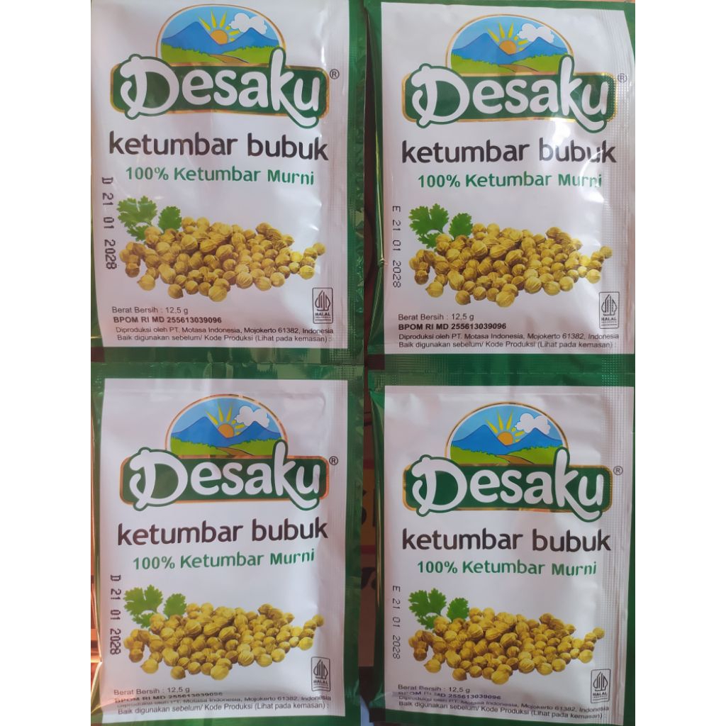 

Desaku ketumbar bubuk 12,5g 1renceng isi 12pcs