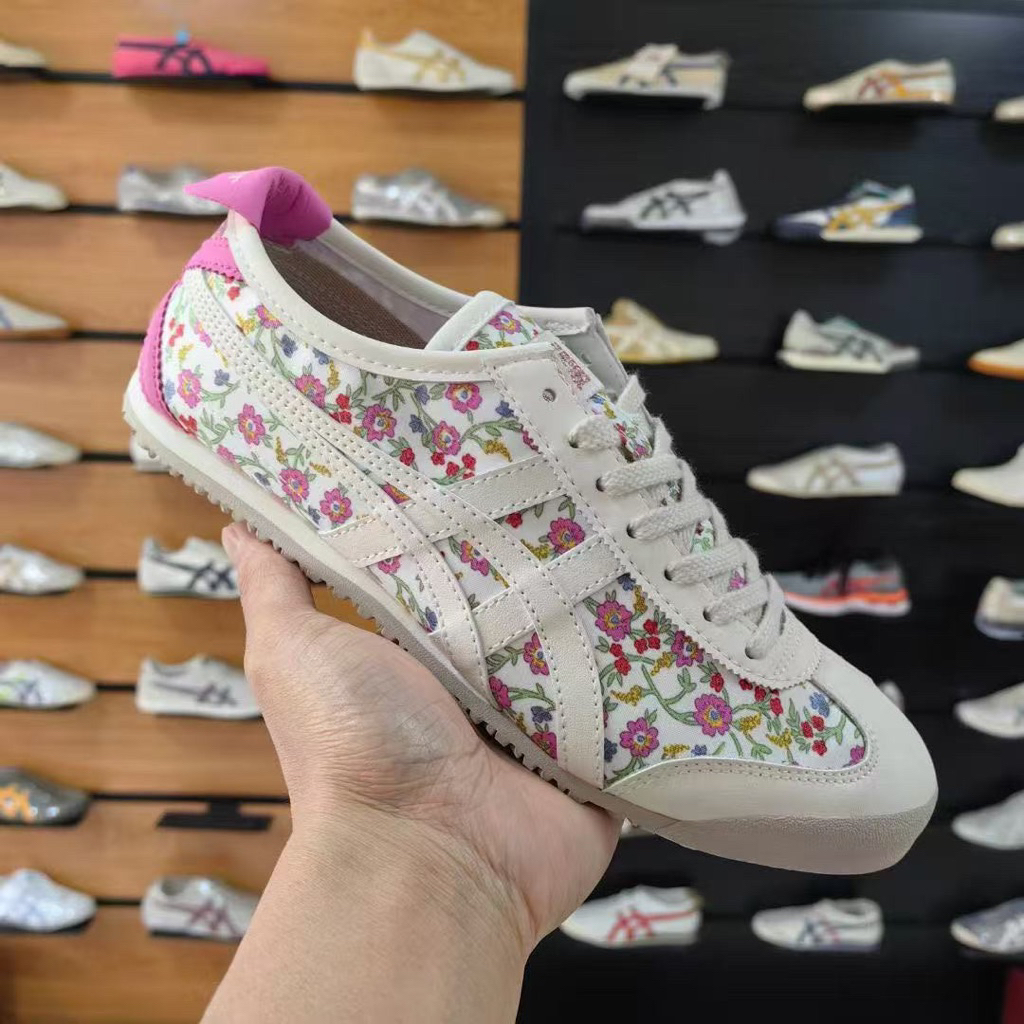 Sepatu  Onitsuka Tiger Mexico Flower Pink New Color