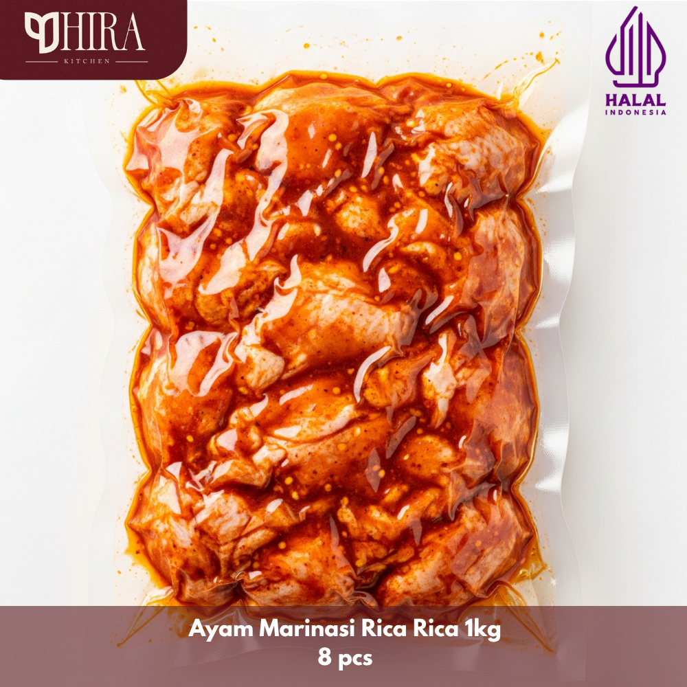 

Daging Ayam Marinasi Bumbu Rica-Rica - 1kg 8pcs - 10pcs
