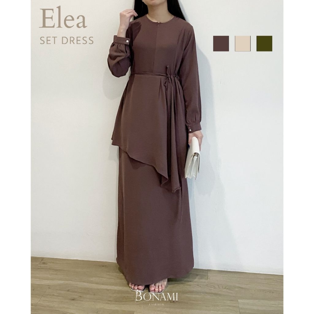 BONAMI Elea Dress Muslim Model Melayu untuk Lebaran Idul Fitri