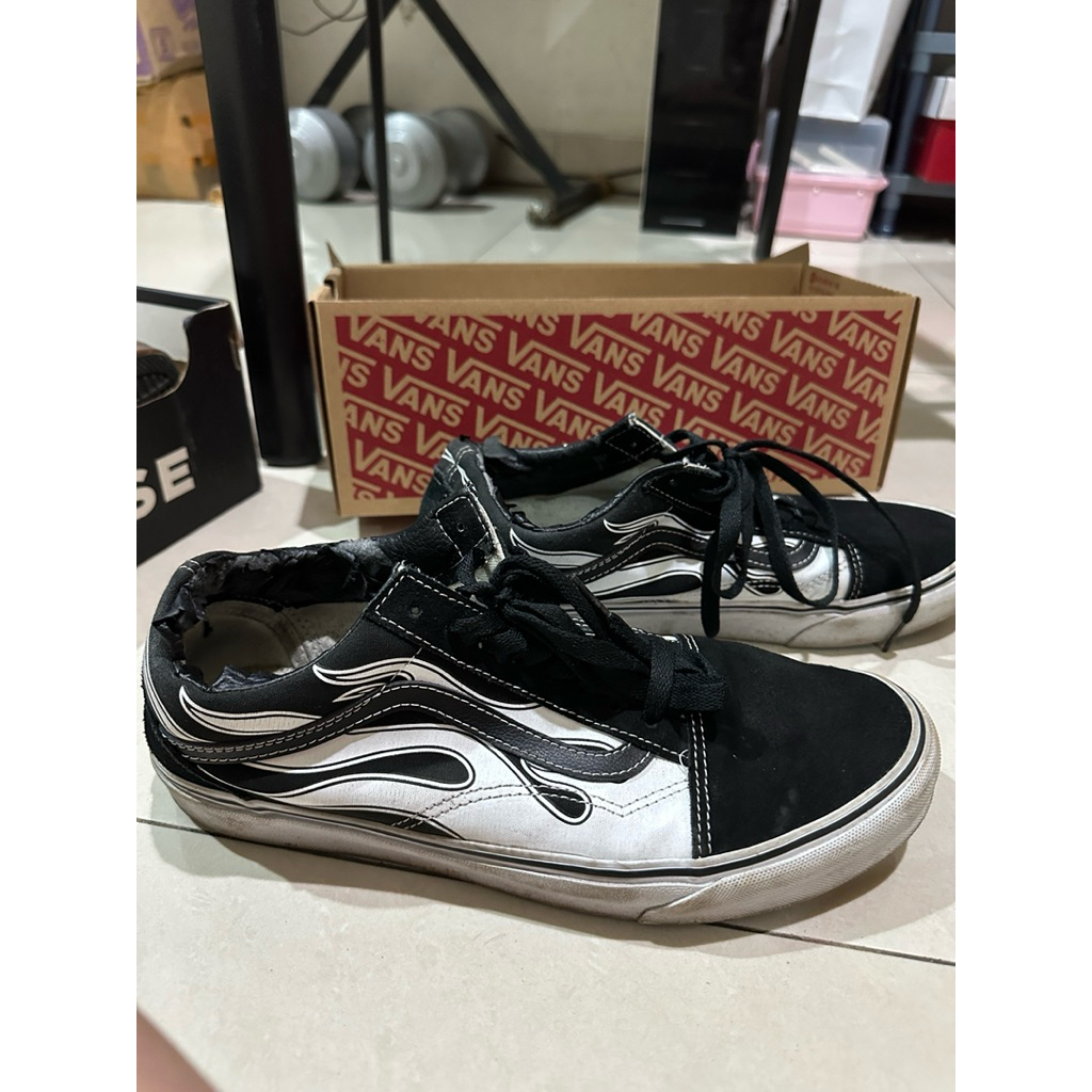 Vans Old Skool Flame Black/White