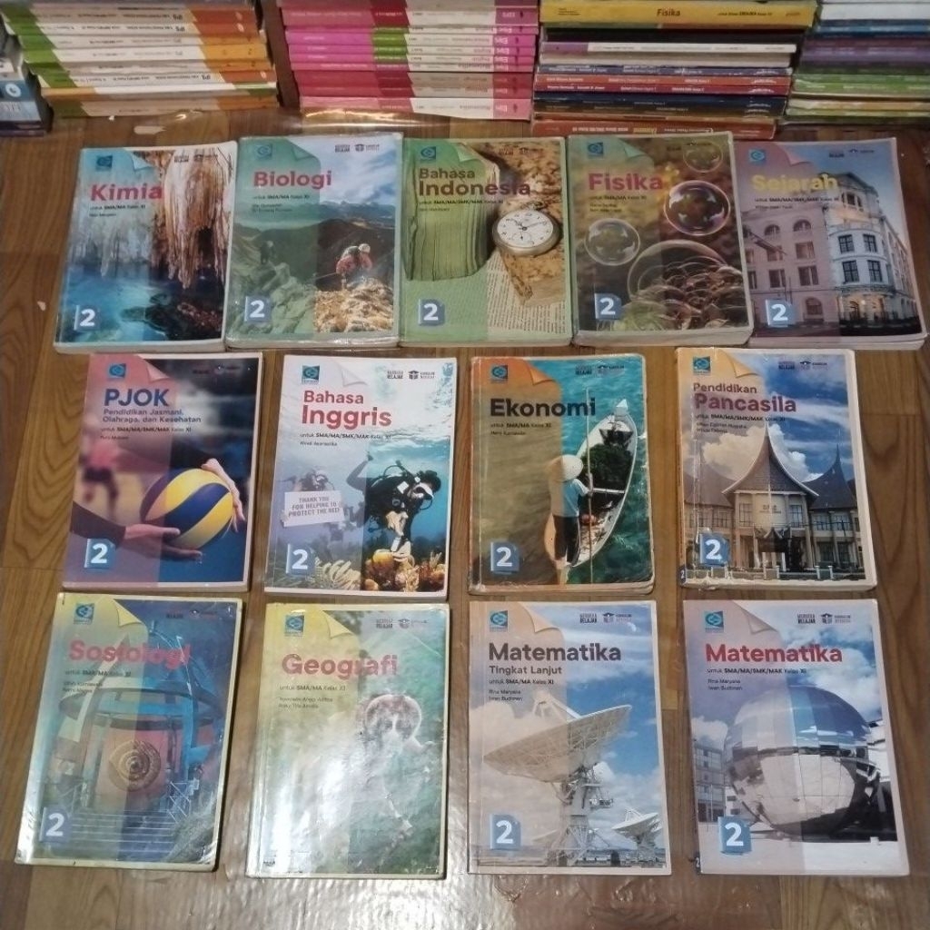 Buku Paket SMA Kelas 2 / 11 XI Grafindo - Kurikulum Merdeka kimia biologi bahasa Indonesia fisika se
