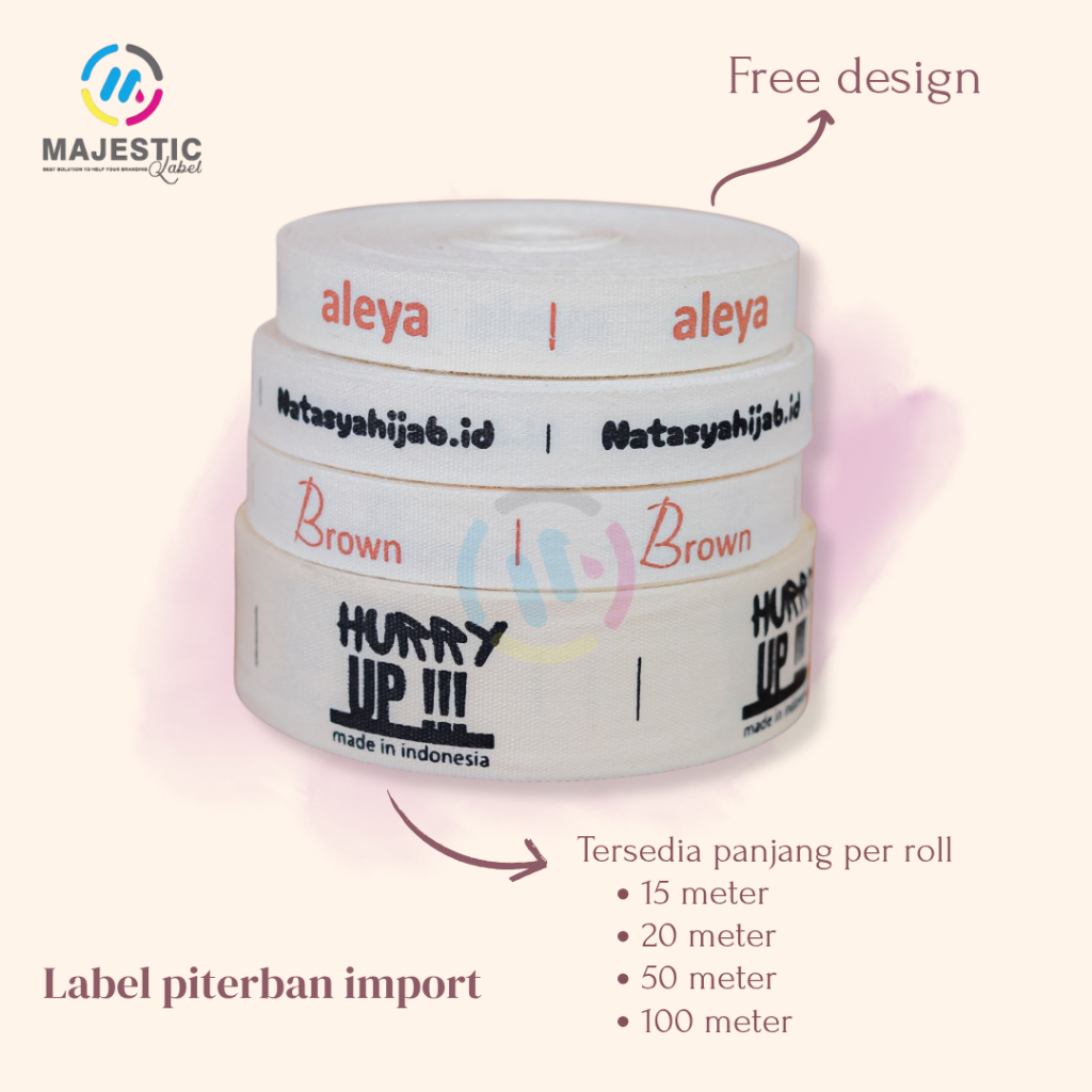 

label baju custom nama label hijab label gamis syar'i label katun imfort/ label cotton lembut