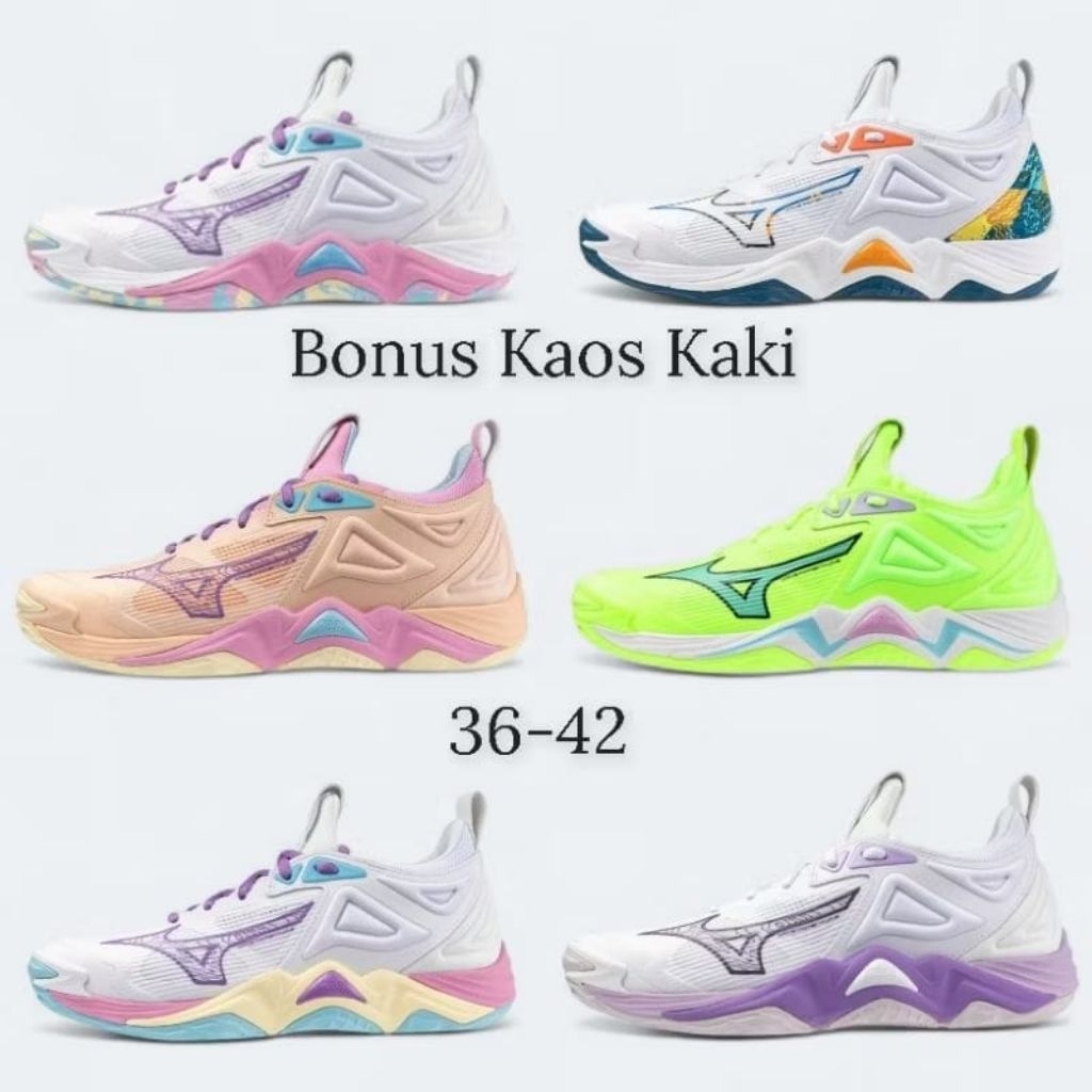 SEPATU VOLLY MIZUNO MOMENTUM 3 GRADE ORIGINAL SIZE WANITA LOW