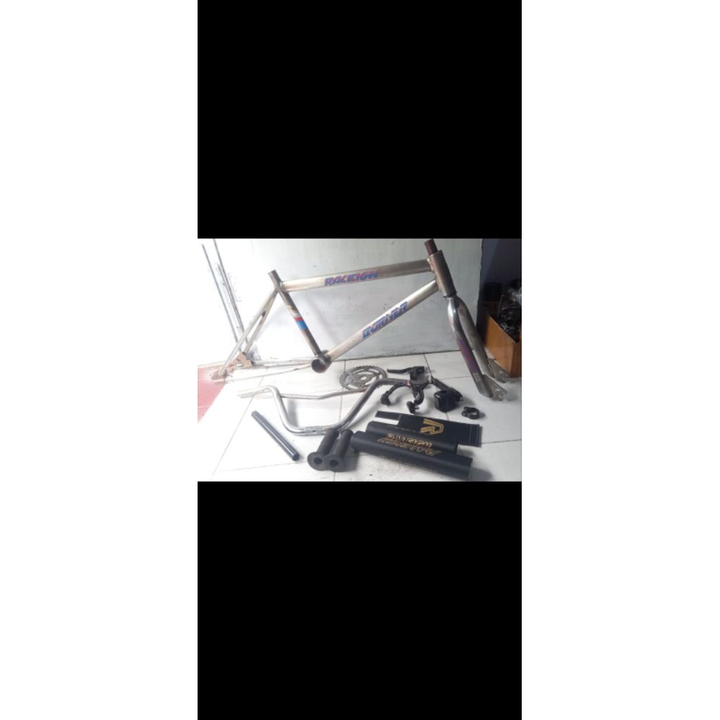 fremset bmx Raleigh burner old school Tanpa pedset