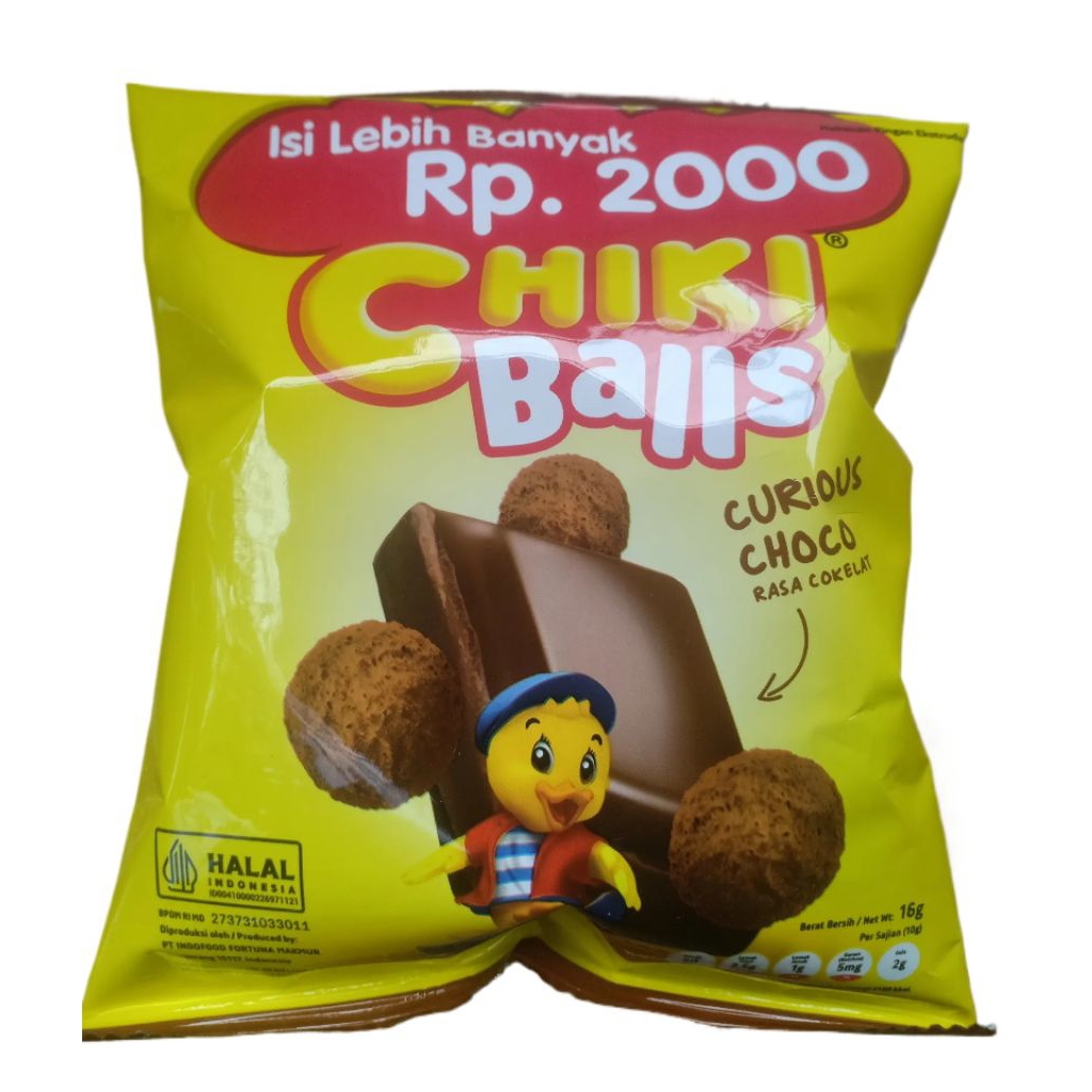 

CHIKI BALLS COKLAT (16 GR) ISI 10 PCS