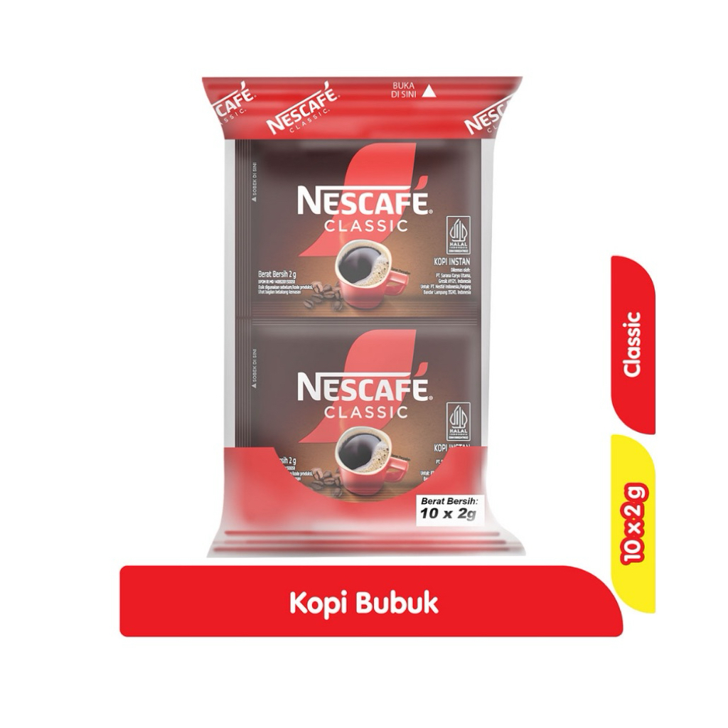 

Nescafe Kopi Klasik Sachet 10x2 gr