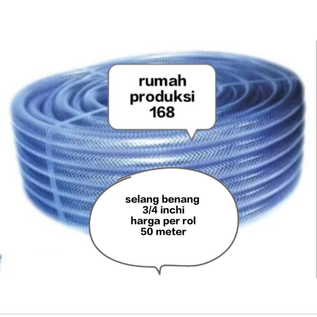 ROL 50 METER selang benang 3/4 inchi selang taman selang air