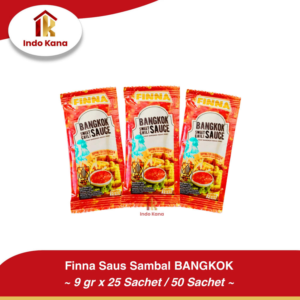 

Finna Saus Sambal Bangkok 9 gr x 25/50 Sachet