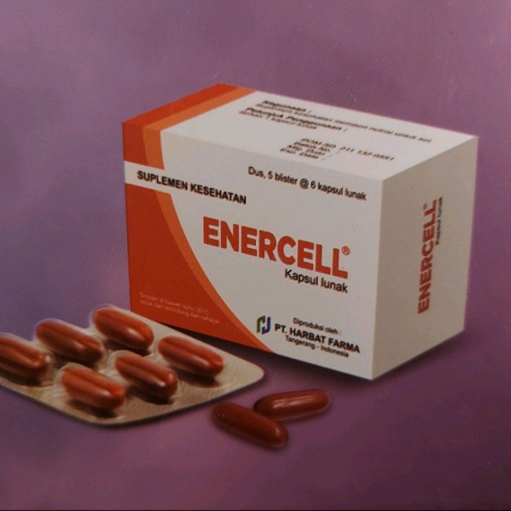 ENERCELL Kapsul Lunak - Suplemen Kesehatan untuk Meningkatkan Energi Sel & Penurunan Berat Badan - D