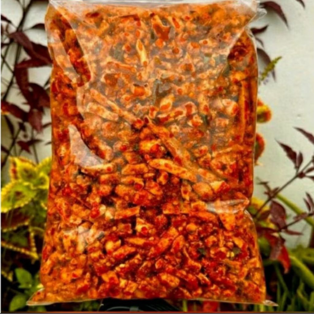 

basreng stik pedas 500 gram/basreng stik pedas gurih kriuk bumbu melimpah