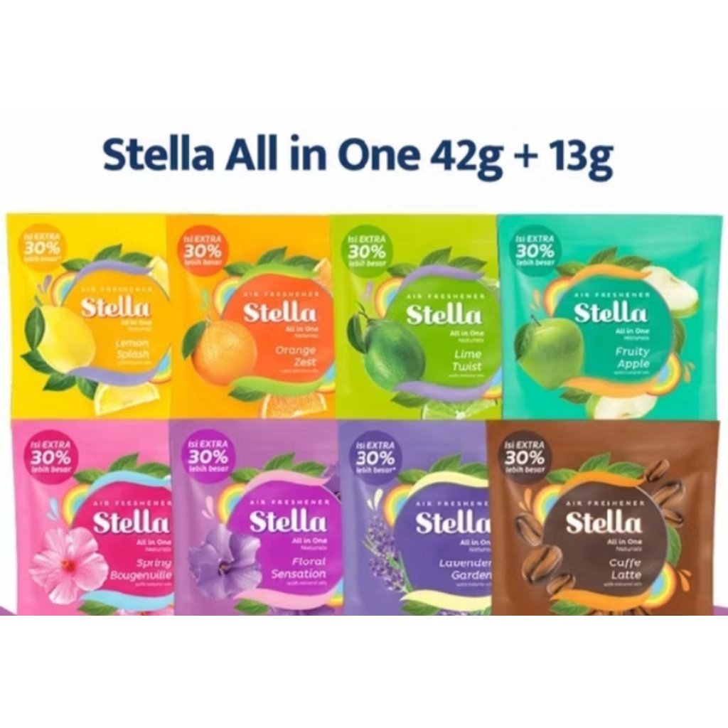 Stella Gantung All In One Pengharum Ruangan & mobil 1 pcs (42+13gr)