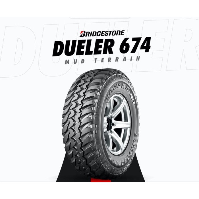 BAN MOBIL TUBELES UKURAN 15 235/75R15 104Q BRIDGESTONE DUELER M/T 674 235 75 RING 15