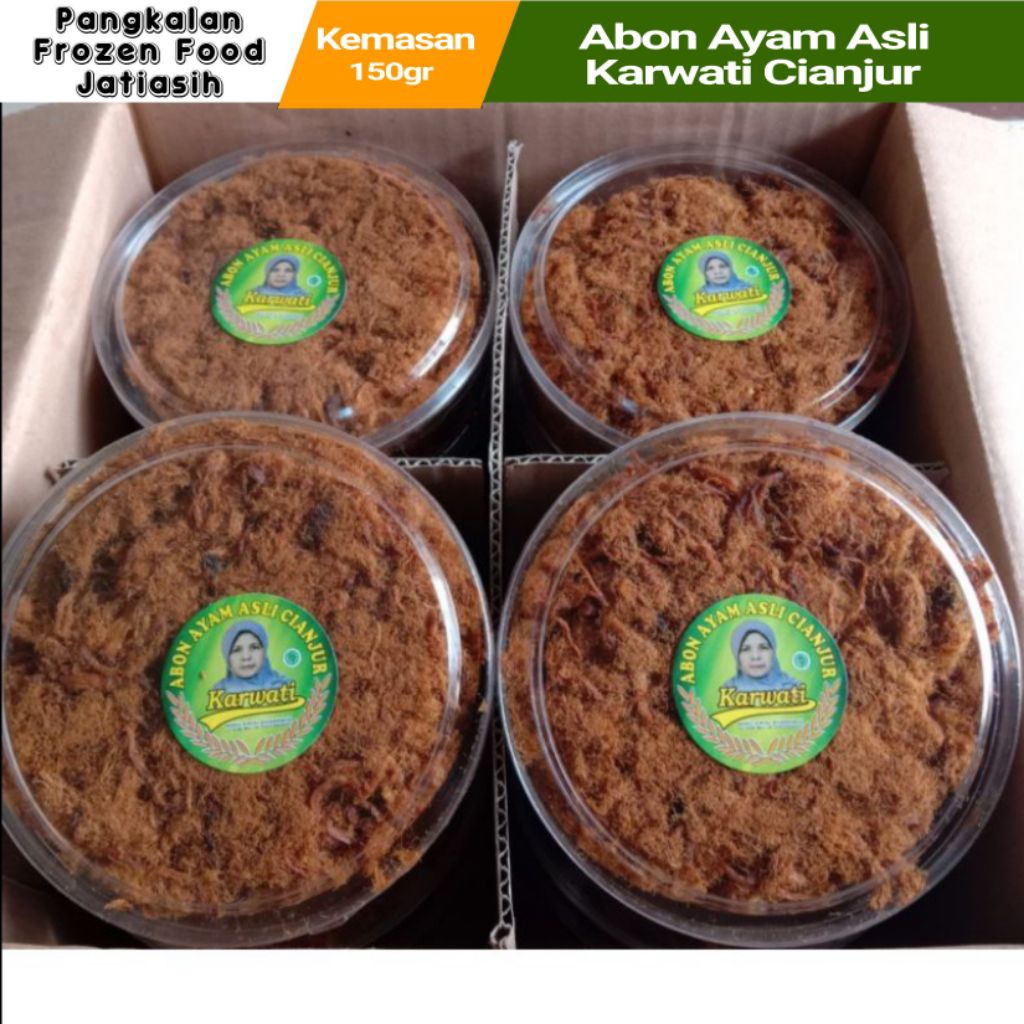 

Abon Ayam Karwati I Abon Ayam Premium Asli Cianjur I Kemasan 150g