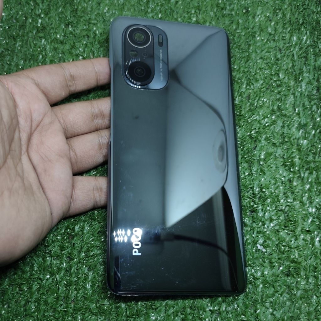 Backdoor Poco F3 + Lensa Kaca Kamera - Ori Copotan