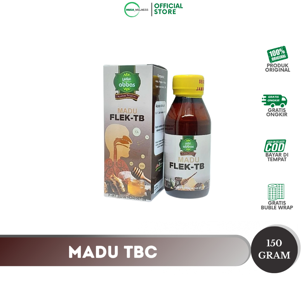 

(BISA COD) Madu Flek TB Abbas – Herbal Original 100% Atasi Batuk Kronis, Paru-Paru, TBC, Sesak Nafas