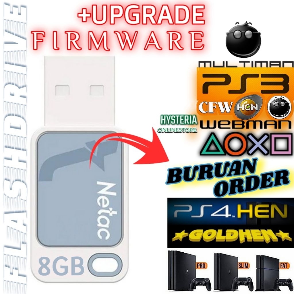 CFW PS3 PS4 update flashdrive Garansi
