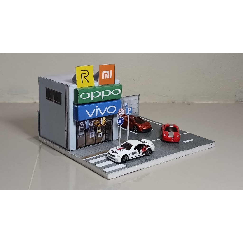 Paper Diorama Toko HP